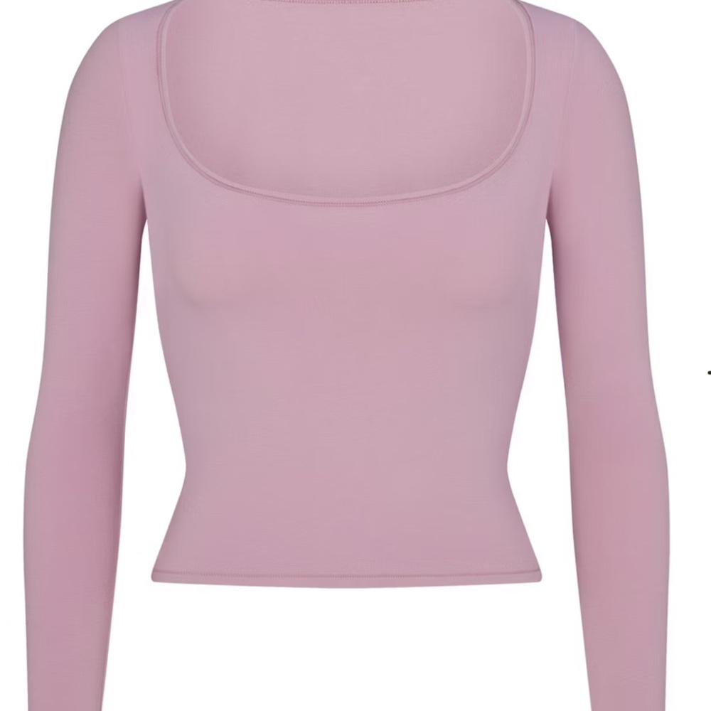 SKIMS Soft Pink Long Sleeve Top